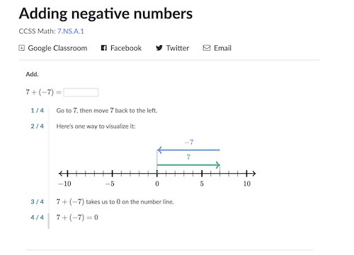 Khan Academy hints can help students learn a new topic