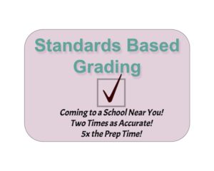 Standards Based Grading brings standardized testing to the your daily classroom experience