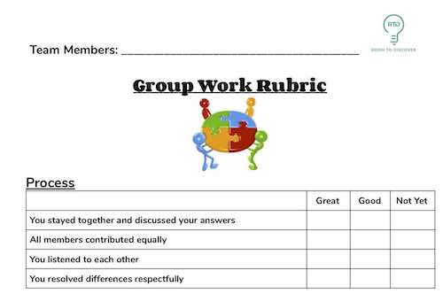 group work rubric