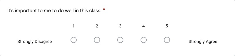 Student surveys can build student motivation