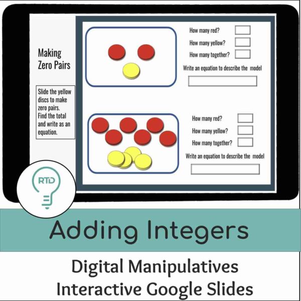 Adding Integers | Interactive Digital Visual Models