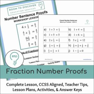 Fraction Number Proofs Activities