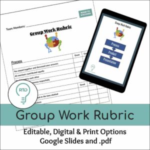 Group Work Rubric | Print and Digital Option