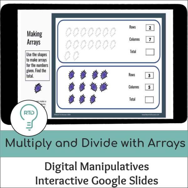 Multiplication and Division with Arrays Activities | Digital Visual Models