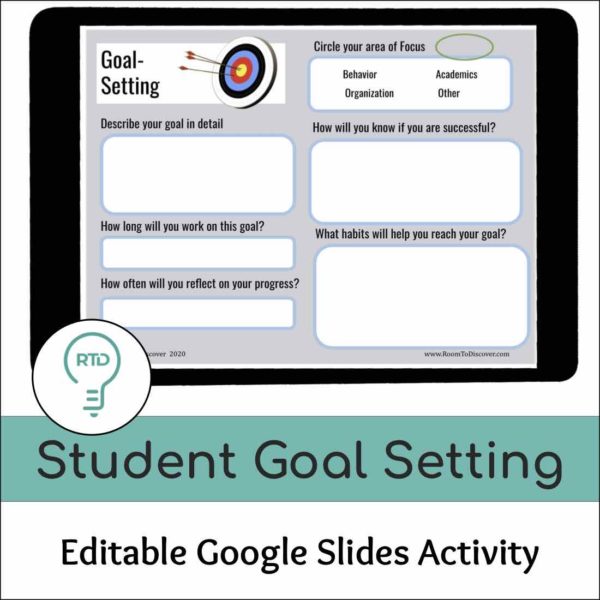 Student Goal Setting Activity | Google Slides