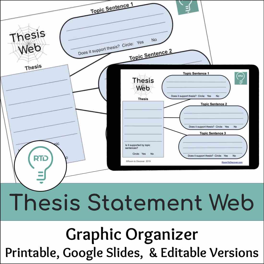 Resource Thesis Statement Graphic Organizer Room To Discover