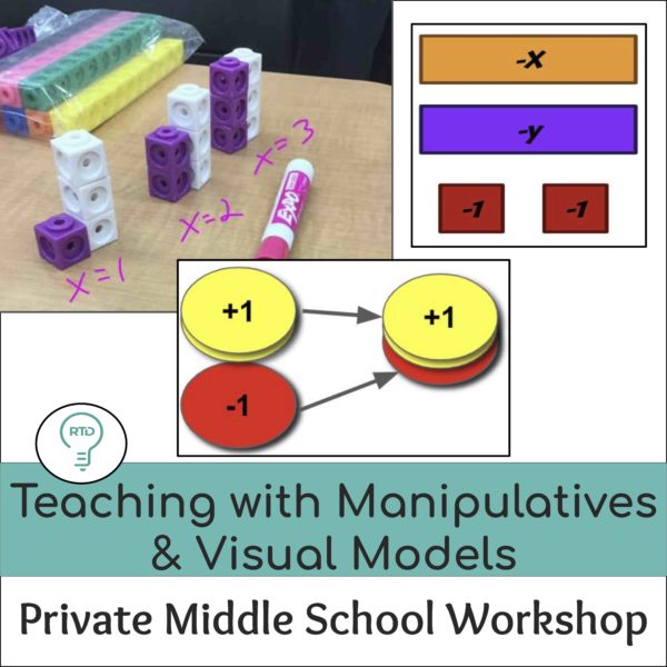 Private Workshop: Teaching with Visual Models and Manipulatives (Grades 6-8)