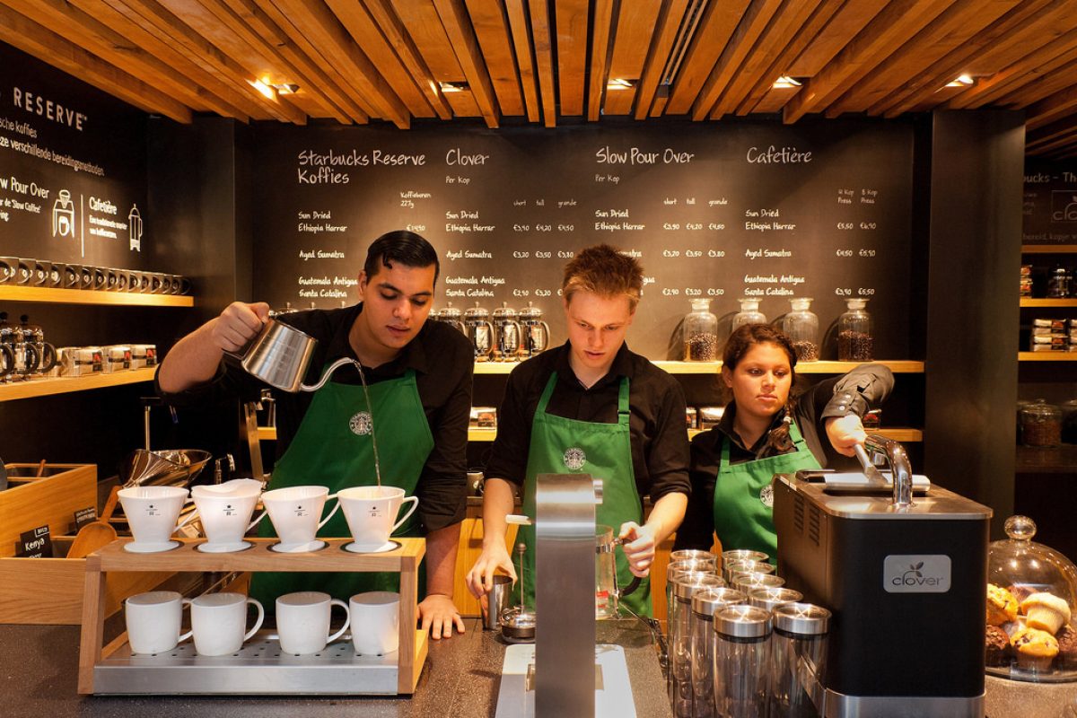 picture of starbucks employees